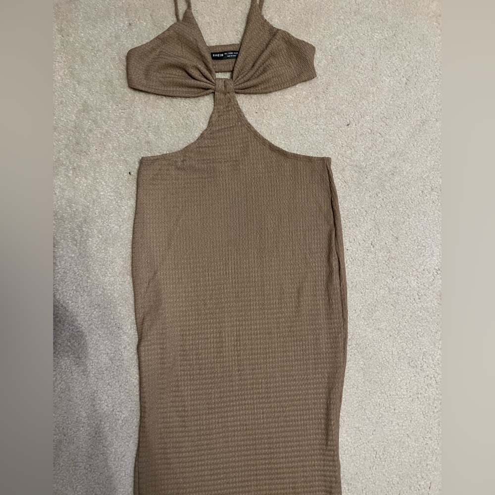 Tan long dress